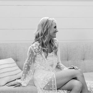 Le Rose Adele Bridal Lace Maxi Robe